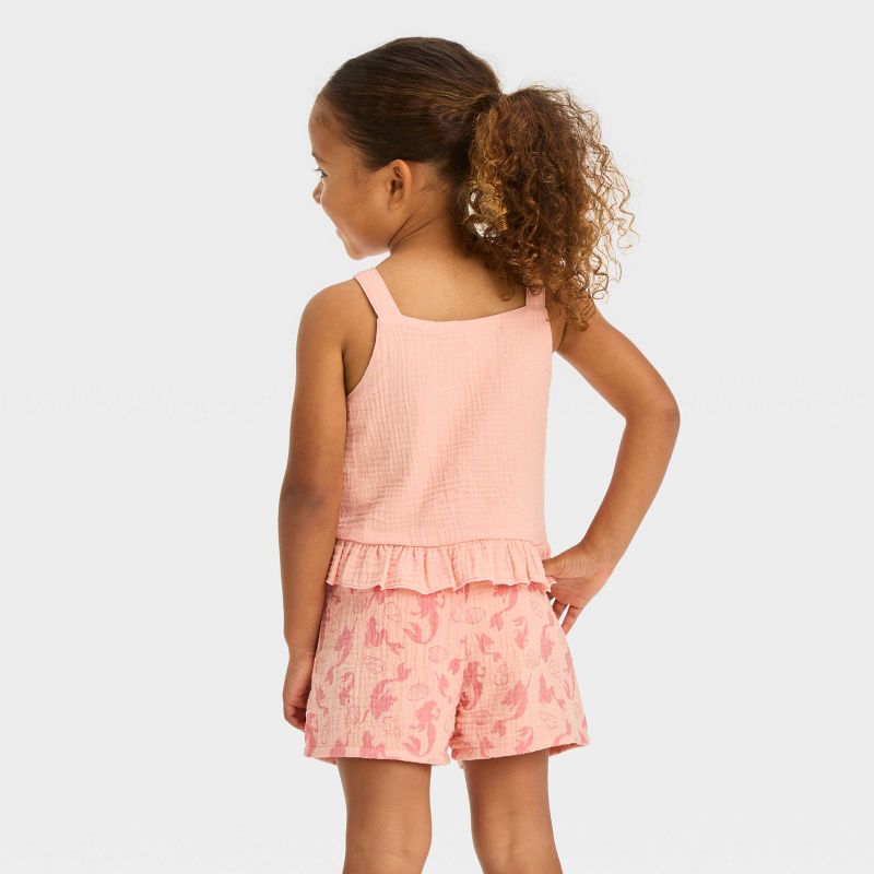 Toddler Girls&#39; Disney Ariel Top and Bottom Set - Pink, 2 of 6