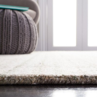 Hand-Tufted Sage & Green Abstract Wool Blend Rug - 9' x 12'