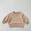 MyKids-Usa Baby Solid Color Long Sleeve Pullover Crewneck Hoodies - 3 of 4