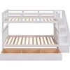 Streamdale Stairway Twin-Over-Twin Bunk Bed with Three Drawers for Bedroom, Dorm - White - 4 of 4