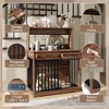 Gulches Brown Dog Crate Furniture with Sliding Door and Drawers - 4 of 4