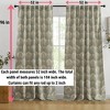 HLC.ME Messina Paisley Damask Back Tab Rod Pocket - Light Reducing Window Curtain Panels, Set of 2 - 3 of 4