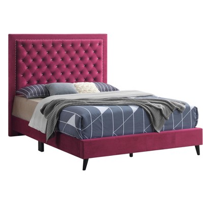 Passion Furniture Alba Upholstered King Panel Bed : Target