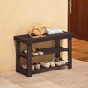 Shoe Rack Bench, 3-Tier Bamboo Shoe Storage Organizer, Entryway Bench, Holds Up to 286 lb, 11.3 x 27.6 x 17.8 Inches, for Entryway Bathroom Bedroom - 2 of 4
