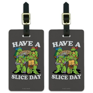 TMNT Have A Slice Day Luggage ID Tags Set of 2 - 1 of 4