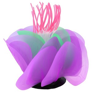 Unique Bargains Silicone Aquarium Simulation Coral Aquatic Flower Ornaments 2.36"x4.17" 1 Pc - 1 of 4