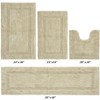 Lux Premium 100% Cotton Tufted Solid Reversible 4 Piece Bath Rug Set – Ultra-Soft, Water-Absorbent, Durable, Machine Washable Bathroom Rug - 2 of 4