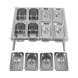 YIYIBYUS Inclined Expandable Spice Rack Set, Countertop Condiment Holder - 1 of 4