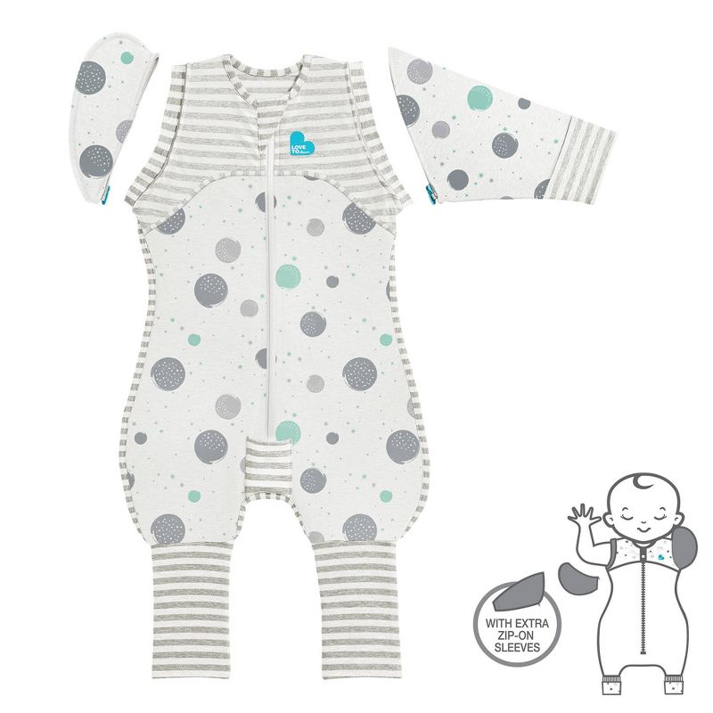 Love To Dream Swaddle UP Transition Suit Lite 0.2 TOG - White, 1 of 3