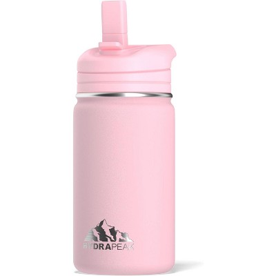 Hydrapeak Mini 14oz Kids Stainless Steel Insulated Water Bottle With Leak Proof Straw Lid