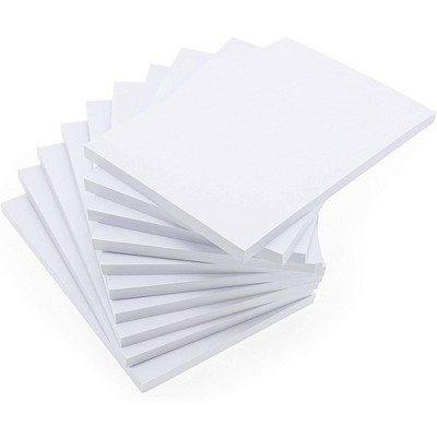 Paper Junkie 10-Pack White Blank Note Pads Notepads Office Supplies, 50 Sheets, 4 x 6 inch