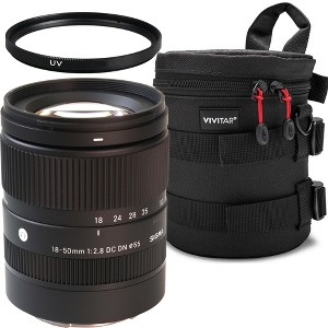 Sigma 18-50mm f/2.8 DC DN Contemporary Lens for Sony E with UV Filter & Lens Case - 1 of 4