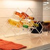 Sunnydaze Modern 6-Bottle Triangular Wine Rack - Indoor Steel Wire Tabletop Accent - 4 of 4