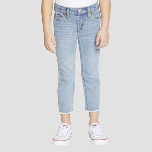 Girls' Mid-Rise Wide Leg Jeans - art class™ Light Wash 12