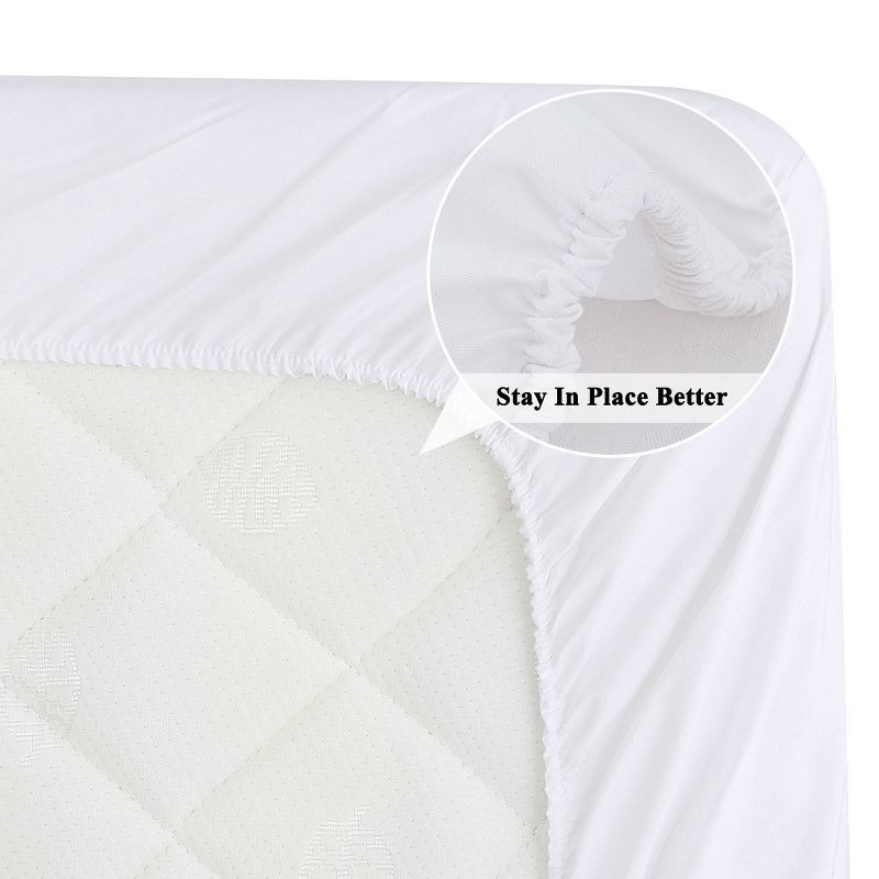 PiccoCasa Brushed Microfiber Five Sided Waterproof Mattress Protector Covers 1 Pc, 2 of 4