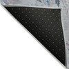 Navy Blue And Sky Blue Floral Washable Indoor Outdoor Area Rug - 4 of 4