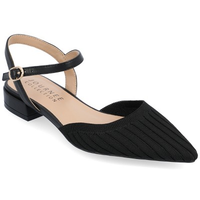 Journee Collection Womens Ansley Mary Jane Pointed Toe Flats