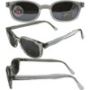 The Original X-KD's Biker Shades Sunglasses By PCSUN 20% Larger Clear Frames Silver Mirror Lenses - 4 of 4