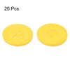Unique Bargains Sewing Resin Round Flat 4-Hole Replacement Craft Buttons 20 Pcs - 3 of 4