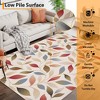 Modern Washable Foldable Rug, Soft Floor Rug with Non Slip Backing, Low Pile Stain Resistant Area Rug for Living Room Dorm Office Decor - 3 of 4