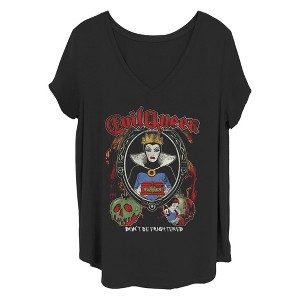 Women's Snow White and the Seven Dwarfs Evil Queen Frighten T-Shirt - 1 of 4