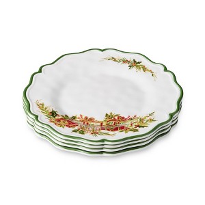 Certified International (Set of 4) 9" Holly Tree Melamine Salad Plates - 1 of 4