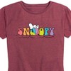Women's - Peanuts - Snoopy Beach Ball Short Sleeve Graphic T-Shirt - 2 of 4