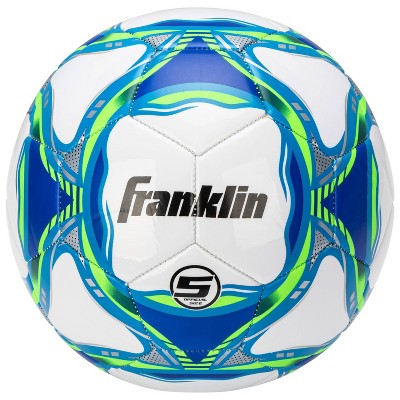 Franklin Sports 2025 Boys' Size 5 Competition Soccerball - White/Blue/Green