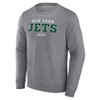NFL New York Jets Men's Gray Long Sleeve Crew Fleece Sweatshirt - 2 of 3