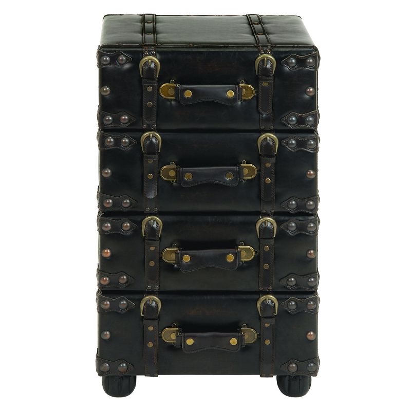 Wood Stacked Side Chest Dark Java - Olivia & May, 4 of 20