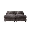 CAVINAS 55" Modern Luxury Sofa Couch, Corduroy Upholstery Sleeper Sofa Bed, for Living Room - 4 of 4