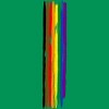 Adult Design By Humans Pride Rainbow Vertical Stripe By alphalezbean T-Shirt - 2 of 2