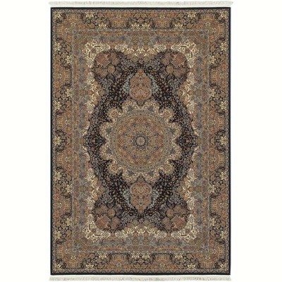 Oriental Weavers Masterpiece 5501K Dark Blue/ Multi Indoor Area Rug - 2'3" x 10'