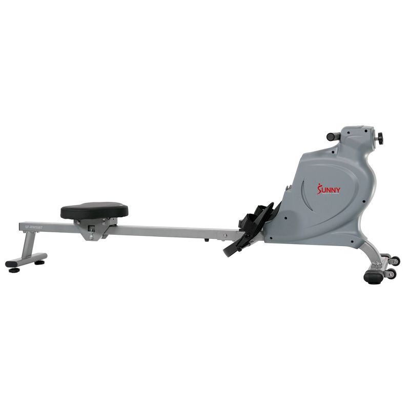Sunny Health &#38; Fitness Space Efficient Convenient Magnetic Rowing Machine - Gray, 1 of 13