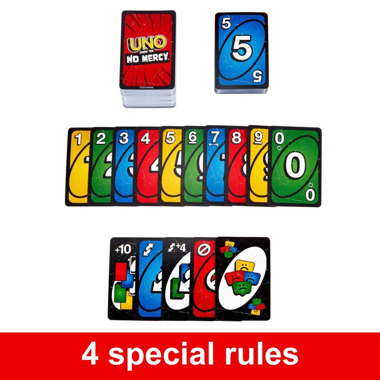 UNO Show ‘em No Mercy Card Game for Kids, Adults & Family Night, Parties and Travel, 3 of 6