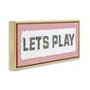 Stupell Industries Let's Play Floral Pattern Floating Frame Canvas Art - 2 of 4