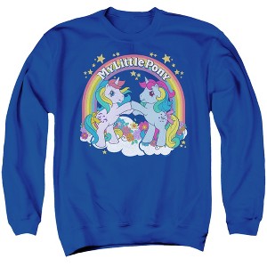 My Little Pony Retro Unicorn Fist Bump Adult Crewneck Sweatshirt - 1 of 4