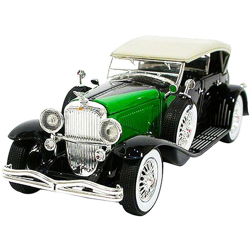 1934 Duesenberg Black and Green 1/32 Diecast Model Car by Signature Models, 2 of 4