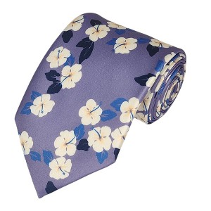 Men's Floral Printed Design 100% Micro Fiber 3.25" W x 58" L Necktie - 1 of 3
