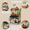 INFURNIC 3D Puzzles Japanese Street View Building Set 379 PCS Creative City Shop Model STEM Toy for Kids, Green, 6.44"*4.88"*3.12" - 4 of 4
