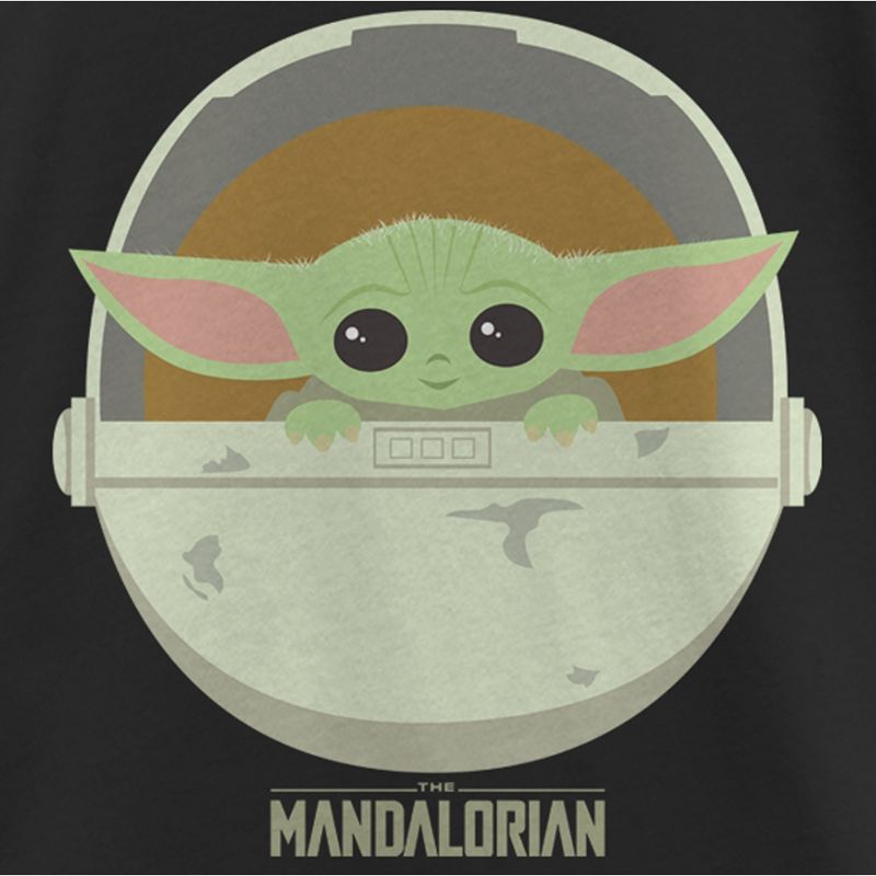 Girl's Star Wars The Mandalorian The Child Cartoon Art Bassinet T-Shirt, 2 of 5