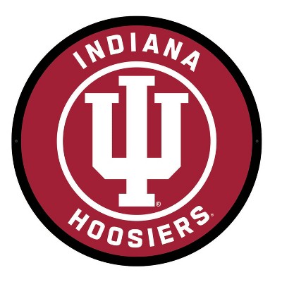 Evergreen Ultra-Thin Edgelight LED Wall Decor, Round, University of Indiana- 23 x 23 Inches Made In USA