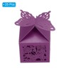 Unique Bargains Durable Paper Hollow Design Bright Color Elegant Appearance Gift Box 2"x2"x3.1" 25 Packs - 3 of 4