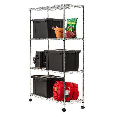 Iris 5 Shelf Organization Rack with Storage Adjustable Shelves