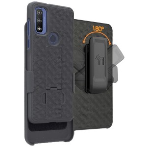 Nakedcellphone Case with Stand and Belt Clip Holster for Motorola Moto G Pure 2021 - 1 of 4