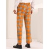 Lars Amadeus Men's Unique Plaid Business Slim Fit Flat Front Wedding Trousers - 3 of 4