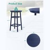 Arceso Outdoor Bar Table, 41.5" Round Weather Resistant PE Patio Table, Tall Bistro Table for Deck Pool Backyard Balcony - 4 of 4