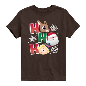 Boys' - Rudolph - Rudolph Ho Ho Ho Short Sleeve Graphic T-Shirt - 1 of 3