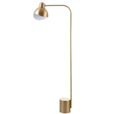 58.5 Eva Modern Contemporary Iron Led Floor Lamp Brass Gold