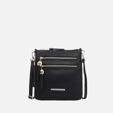 MKF Collection Crossbody Shoulder Bag with Multiple Pockets | MKF Collection by Mia K - Black